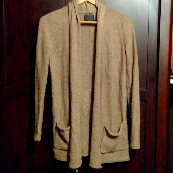 Harlow Brown and Tan Knit Cardigan - Picture 1 of 2